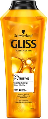 Шампунь Gliss Kur Oil Nutritive для сухого та пошкодженого волосся 400 мл (9000100549837) VB17324     фото