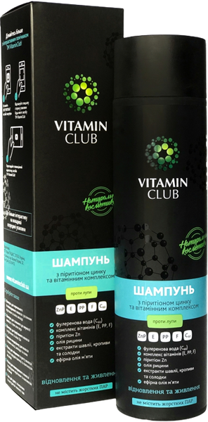 Vitamin Club Шампунь с пиритионом цинка и витаминным комплексом С39837 фото