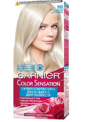 Фарба для волосся Garnier Color Sensation 910 Графітовий-ультраблонд 110 мл (3600541929845) VBВ00028218 фото