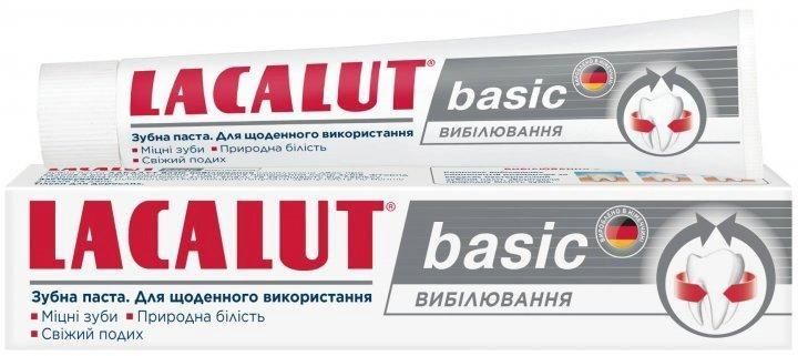 Зубна паста Lacalut basic Відбілювання 75 мл (4016369961612) VBВ00295986 фото