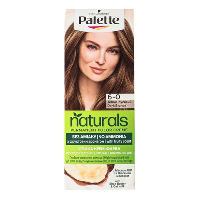 Фарба для волосся Palette Naturals 6-0 Темно-русявий 110 мл (3838824171326) VBВ00292104 фото