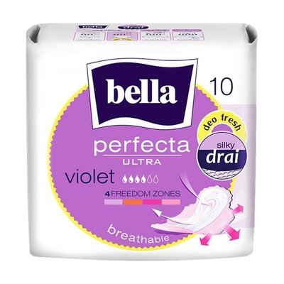 Гигиенические прокладки Bella Perfecta Ultra Violet Deo Fresh 10 шт (5900516306038) VBВ00190040 фото