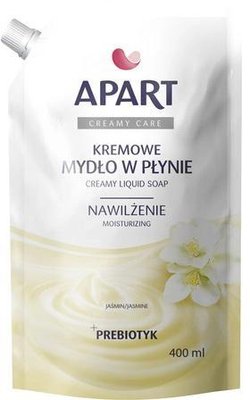 Мыло Apart Natural жидкое кремовое Жасмин + Пребиотик рефилл 400 мл (5900931022933) VB000077195 фото