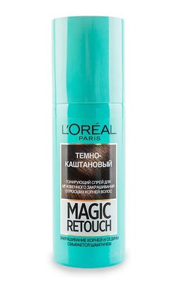 Тонуючий спрей для волосся L'Oreal Paris Magic Retouch 75 мл Темно-каштановий (3600523193240) VBВ00032229 фото