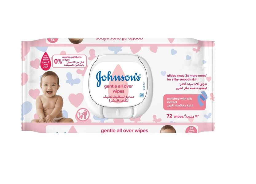 Детские влажные салфетки Johnson's Baby Нежная забота 72 шт (3574661421810) VBВ00189256 фото