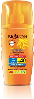 Спрей Биокон для безопасного загара Высокая защита SPF 40 160 мл. (4820008318411) VBВ00282313 фото