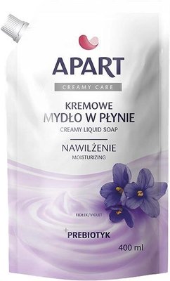 Мыло Apart Natural Creamy Care жидкое кремовое рефил фиолетовое 400 мл (5900931022971) VB000077196 фото