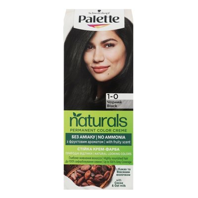 Краска для волос Palette Naturals 1-0 Черный 110 мл (3838824171562) VBВ00292109 фото