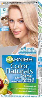 Стійка фарба для волосся Garnier Color Naturals c інтенсивним живленням 112 Натуральний Блонд 110 мл (3600542423953) VBВ00287561 фото