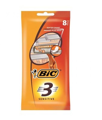 Набор бритв Bic Sensitive 3 без сменных катриджей Bic Sensitive 3 8 шт (3086126692586) VBВ00158658 фото