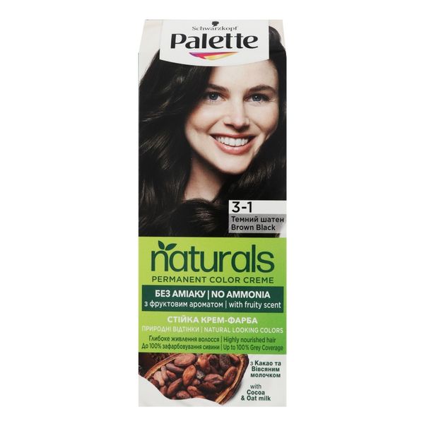 Фарба для волосся Palette Naturals 3-1 Темний шатен 110 мл (9000101689501) VBВ00292111 фото