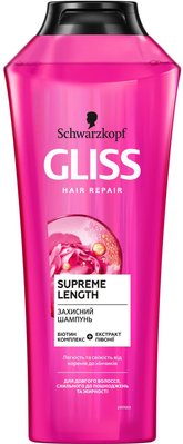 Шампунь Gliss Kur Supreme Length для длинных волос, склонных к повреждениям и жирности 400 мл (4045787436501) VBВ00045958 фото