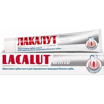 Зубна паста Lacalut White 75 мл (4016369696330) VBВ00282150 фото