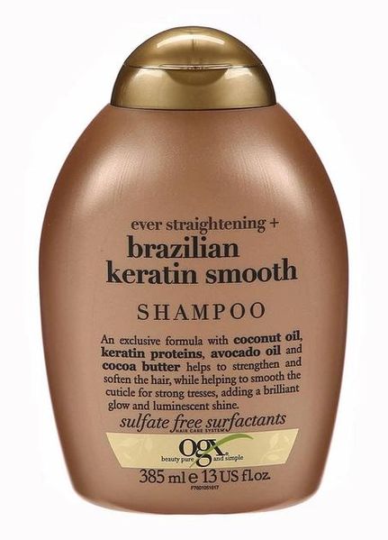 Шампунь Ogx Brazilian Keratin Smooth Pазглаживающий для зміцнення волосся, 385 мл (22796976017) VBВ00167212 фото