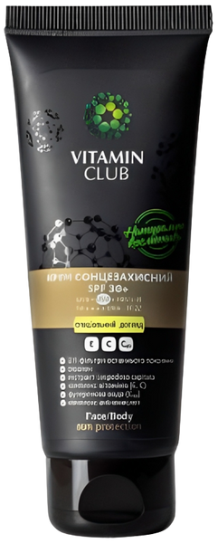 Vitamin Club Крем для лица солнцезащитный SPF30+ С43254 фото