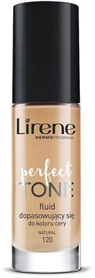 Тональная основа флюид Lirene Perfect Tone подстраивается под цвет кожи 120 Natural 30 мл (5900717621114) VBВ00303446 фото