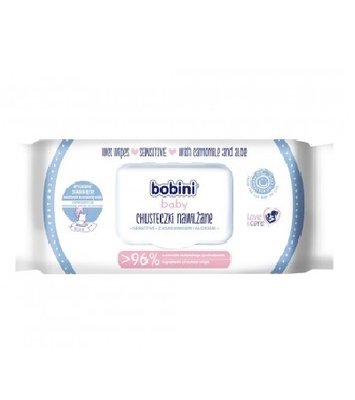 Влажные салфетки для детей Bobini Sensitive 60 шт.(5900465238640) VB000076526 фото