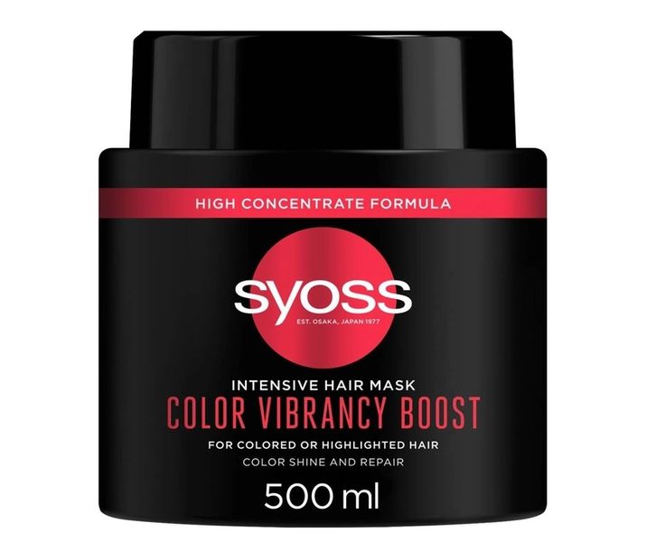 Інтенсивна маска SYOSS Color Vibrancy Boost для фарбованого волосся 500 мл (9000101631692) VBВ00288385 фото