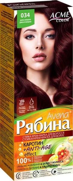 Крем-фарба Acme Color Рябина Avena №034 Дика вишня 138 мл (4820197009268) VBВ00194205 фото