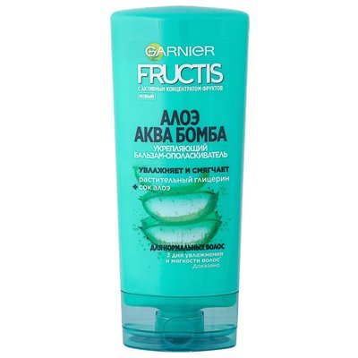 Бальзам-ополіскувач Garnier Fructis Алое для нормального волосся 200 мл (3600542134811) VBВ00047533 фото