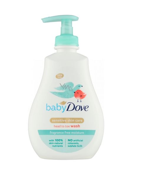 Дитячий гель для душу Dove Baby Fragrance free moisture 400мл (8710908657535) VBВ00298281 фото