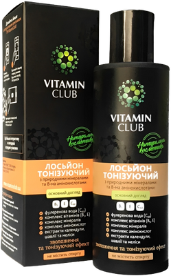 Vitamin Club Лосьйон тонізуючий з мінералами та 8-ма амінокислотами С39848 фото