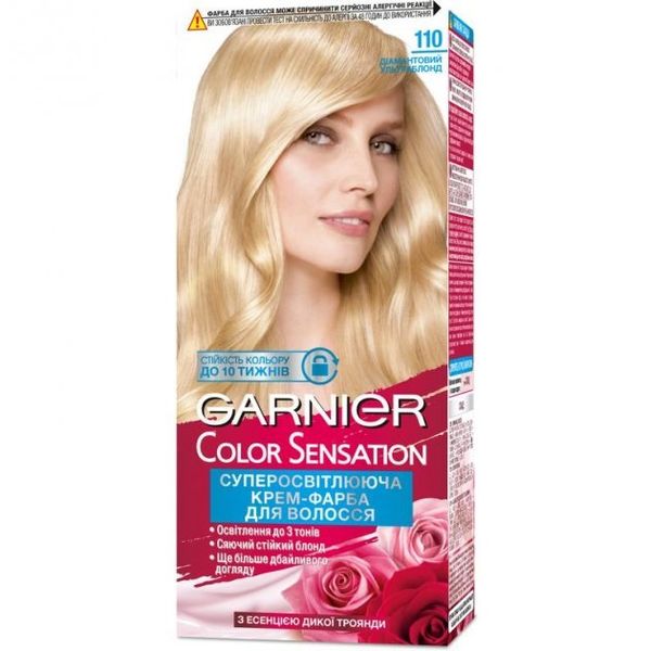 Краска для волос Garnier Color Sensation 110 Бриллиантовый ультраблонд 110 мл (3600541135925) VB20176     фото