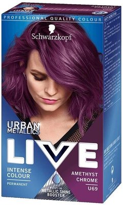 Краска для волос Schwarzkopf Live Urban Metallic U69 Amethyst Chrome (9000101202779) VBВ00315352 фото