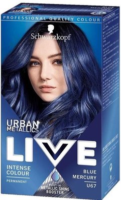 Краска для волос Schwarzkopf Live Urban Metallic U67 Blue Mercury (9000101234909) VBВ00315353 фото