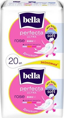 Гігієнічні прокладки Bella Perfecta Ultra Rose Deo Fresh 10 + 10 шт (5900516305925) VBВ00300392 фото