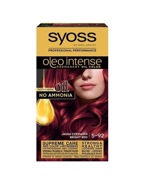 Краска для волос SYOSS Oleo Intense 5-92 Ярко-красный 115 мл (9000100814737) VBВ00292122 фото