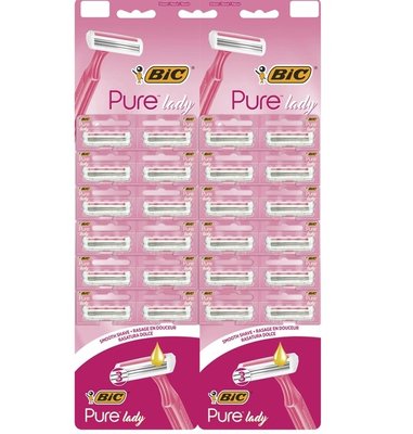 Набор бритв Bic Pure 3 Lady Pink без сменных картриджей Bic Pure 3 Lady Pink 24 шт (3086123395145) VBВ00191837 фото