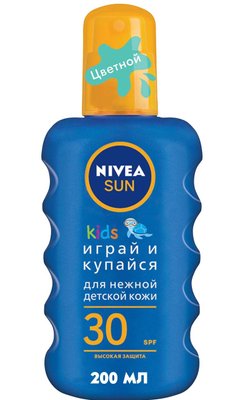 Дитячий сонцезахисний спрей Nivea Sun Грай та купайся SPF 30 200 мл (4005808854035) VBВ00279893 фото