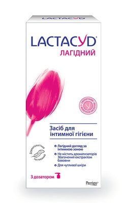 Засіб для інтимної гігієни Lactacyd Ніжний для чутливої шкіри з дозатором 200мл. (5391520943218) VBВ00152288 фото