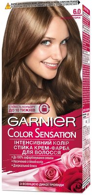 Фарба для волосся Garnier Color Sensation 6.0 Лісовий горіх 110 мл (3600541135857) VB20187     фото