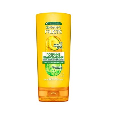 Бальзам-ополіскувач Garnier Fructis Потрійне Відновлення для пошкодженого й ослабленого волосся 200 мл (3600540481726) VB1382      фото