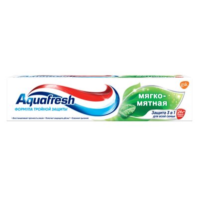 Зубна паста Aquafresh М'яко - м'ятна 50 мл (5908311862421) VBВ00283271 фото