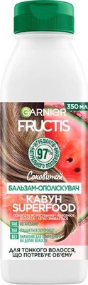 Бальзам-ополіскувач для тонкого волосся Garnier Fructis Superfood Соковитий кавун 350 мл (3600542389228) VBВ00099461 фото