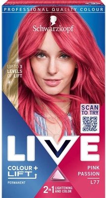 Краска для волос Schwarzkopf Live Colour + Lift осветительная тонирующая L77 Pink Passion (9000101657357) VBВ00315362 фото