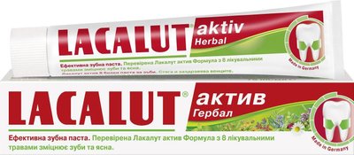 Зубна паста Lacalut Аktiv Herbal 75 мл (4016369692165) VBВ00281808 фото