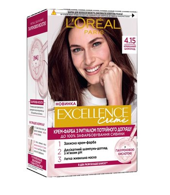 Краска для волос L'Oreal Paris Excellence 4.15 – Морозный шоколад. (3600523781287) VBВ00307369 фото