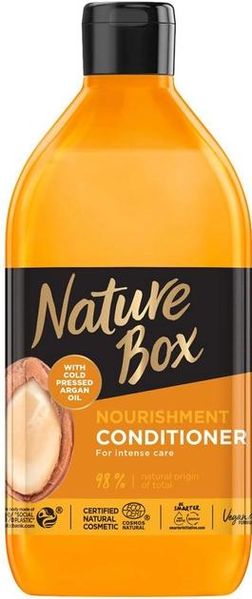 Бальзам Nature Box для живлення та інтенсивного догляду за волоссям з аргановою олією холодного пресування 385 мл (9000101299311) VBВ00099651 фото