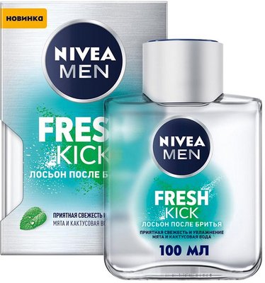 Лосьон после бритья Nivea Men Fresh Kick 100 мл (4005900843258) VBВ00279779 фото