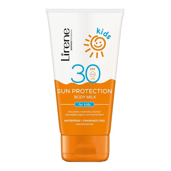 Молочко Lirene захист від сонця kids SPF 30 150 мл (5900717315136) VB000070702 фото