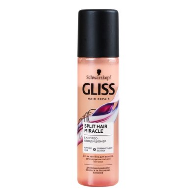 Експрес-кондиціонер Gliss Split Hair Miracle для пошкодженого волосся 200 мл (4015100404661) VBВ00098472 фото