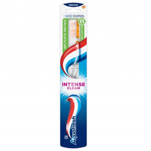 Зубна щітка Aquafresh Intense Clean medium 1 шт (5054563927835) VBВ00281867 фото