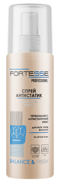 Балансуючий термозахисний спрей Fortesse Pro Balance & Fresh з антистатичним ефектом 150 мл (4823115501578) VBВ00301929 фото