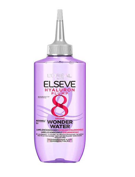 Рідкий експрес-засіб L'Oreal Paris Elseve Hyaluron Plump Wonder Water з ефектом ламінації 200 мл (3600524078195) VBВ00312392 фото