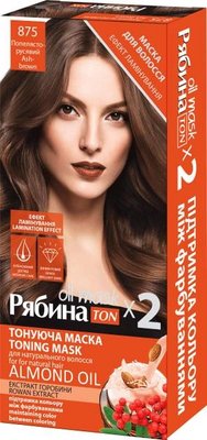 Тонирующая маска для волос Acme Color Рябина Ton oil mask №875 Золо-русый Duo Pack 60 мл (4823115500649) VBВ00291148 фото