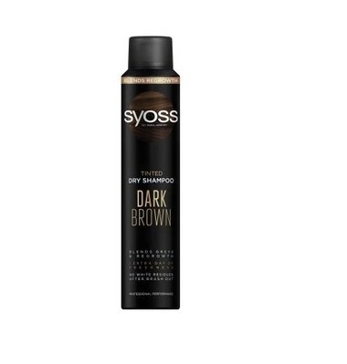 Сухий шампунь Syoss Dark Brown з тонуючим ефектом 200 мл (9000101658477) VBВ00292133 фото